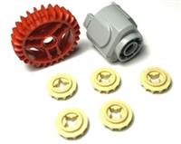 Lego Technic Differential Gear Set 6 gears plus housing 65414 6589 65413