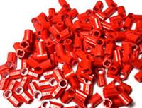 Lego Technic 32015 Axle & Pin Connector Red Angled #5 112.5 deg NEW!