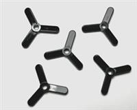 Lego 5x Propeller 3 Blade Black Small 2421 28969 Airplane NEW FREE P&P