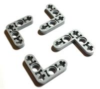 Lego Technic x4 Liftarm Bent Thin L-Shape 3 x 3 Light Blu Gry 32056 59605 NEW