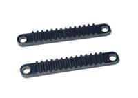LEGO x2 Technic Gear Rack 1 x 8 with Holes Black 6630 NEW