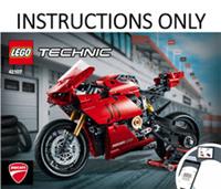 LEGO Technic *INSTRUCTIONS ONLY* Ducati Panigale V4 R (taken from set 42107) NEW