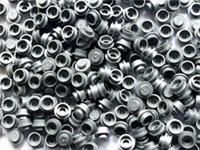 Lego 50x Plate, Round 1 x 1 Straight Side FLAT-SILVER 4073 34823 NEW