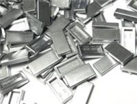 LEGO Tile 1 x 2 with Groove Metallic Silver 3069b 30070 New