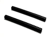 LEGO 2x Hose Ribbed 7mm D. 5L / 7.2 cm 9L Black 78c09 22053 NEW