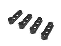 LEGO 4x Technic Liftarm, Modified Stud Connector Thin 1 x 4 Black 2825 3200 NEW