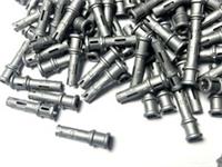 LEGO Technic Pin 3L with Friction Ridges and Stop Bush , Flat Silver 32054 NEW