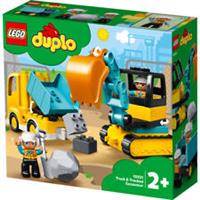 LEGO 10931 Duplo Truck & Tracked Excavator Construction Vehicle Building Set 5+