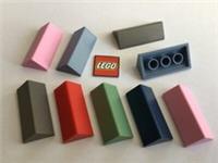 LEGO Slope 2x4 (45) Double Ridge Brick Roof Tiles (x4) Design 3041