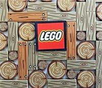 LEGO 6 Tiles - 1x3, 2x2 or 1x1 Wood Grain / Log Timber - Design 14769 63864