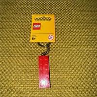 Lego Key ring, 6 X 2 Red Block, New