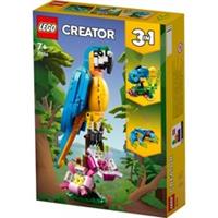 LEGO Creator Exotic Parrot 3-in-1 Creatures 253 Piece Construction Set 31136 7+