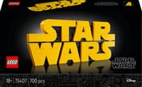Lego Star Wars 75407 Brick-Built Star Wars Logo for Adults Ages 18+