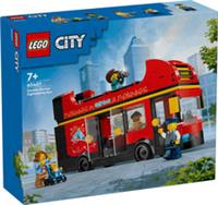 Lego City 60407 Red Double-Decker Sightseeing Bus Playset for Ages 7+
