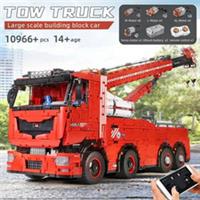 Mould King Remote Control Truck Road Rescue tow Vehicle RC emergency vehicle