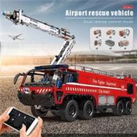 Remote Control Fire Rescue Truck Airport Vehicle Dual Hose Fire Engine MouldKing