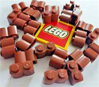 LEGO 1x2 BRICKS Palisade Log, Reddish Brown (Packs of 50 or 100) - Design 30136