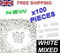 LEGO x100 Compatible BUILDING BLOCKS MIXED WHITE CHRISTMAS CHILDS TOYS GIFTS