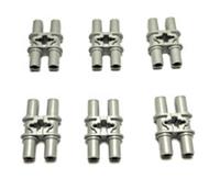 Lego 6x Technic Pin Double With Axle Hole 32138 Light Bluish Grey