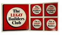 Vintage Lego Builders Club Sticker Set