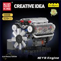 Model Engine V8 Mould King Building Blocks Motorised Electronic Control dynamic
