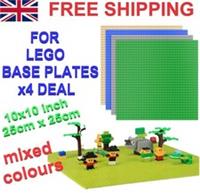 Lego Compatible Base Plates Building Platform 25cm 10" inch Square ** X4 DEAL **
