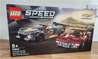 Lego 76903 Speed Champions Chevrolet Corvette 1968 and C8.R New & Sealed Retired