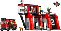 (SF) LEGO City 60414 Fire Station w. Fire Truck Toy Construction Set, New, SBD
