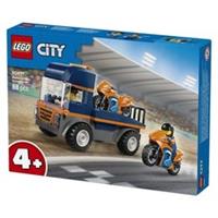 LEGO City Motorcycle Transporter Toy Truck & Bike Vehicle Set 60491
