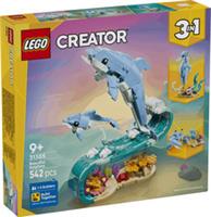 Lego Creator 31385 3in1 Sea Animals: Beautiful Dolphins Toy for Age 9+
