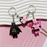Exclusive Pink Fairy Batman Lego Keychain for Couple Valentine's Day Gift NEW~