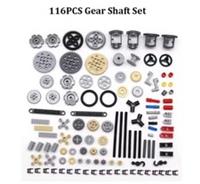 116 pcs Of Small Lego Technic Parts Random Mixed Connectors Pins Axles Gears