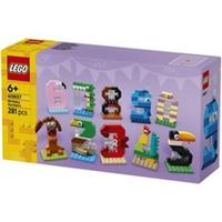 LEGO Birthday Numbers Animal Building Set 40807 Kids Educational Gift