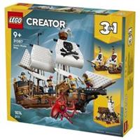 LEGO Creator Pirate Ship 3 in 1 Set 31387 with Minifigures Accessories