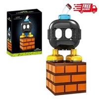 Super Mario Black Bomb Figure Building Blocks Set Game Inspired Display Mode Toy