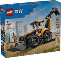 Lego City 60480 Yellow Backhoe Loader Toy with Minifigures for Ages 7+