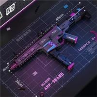 1698PCS Technical Submachine Gun Assault Rifle Model Building Blocks Bricks Toy
