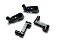 LEGO Technic, Liftarm 1 x 3 with 2 Axle Holes and Pin / Crank 33299 BLACK (X4)