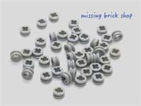 LEGO 50x Technic Bush 1/2 Smooth LIGHT BLUISH GREY 4265c 4211573 32123