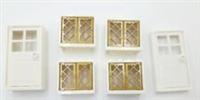 LEGO WINDOWS AND DOORS SET --16 Piece Set in GOLD AND WHITE - Brand New