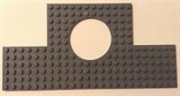 LEGO GREY PLATE 12x24 with 6x6 Square Cutouts - Design ID: 18601