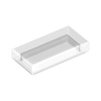 Lego Bricks 20x Clear Transparent 1x2 Tile Studless Plate 6251294 35386 NEW