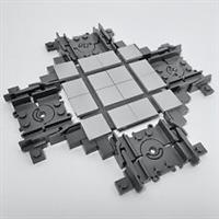 LEGO City Train Cross Track Crossover Section Grey Custom Set | NEW 64022 60205