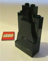 LEGO Black Rock Panel 2x4x6 - (Pack of 2) Design ID 33458 / 47847 / 54782