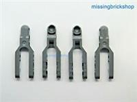 LEGO x4 Technic Steering Arm 6 x 2 with Towball Socket Rounded, Chamfered 57515