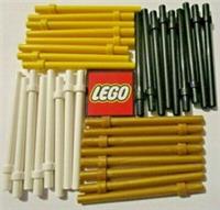 LEGO Bar 6 with Thick Stop (Packs of 4) - Choose Colour - 18274, 28921, 63965