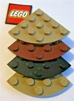 LEGO ROUND Corner Plates 4x4 (Pack of 4) Choose Colour - Design 30565