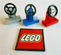 LEGO Vehicle Console with Black Steering Wheel (Pack of 4) Design 3829, 73081