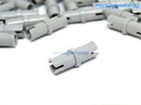 LEGO 30x Technic Pin without Friction Ridges Lengthwise 3673 Light Blu Grey NEW