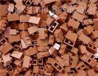 LEGO BRICKS 100 x BROWN 2x1 Pin From Brand New Sets Sent In a Sealed Bag